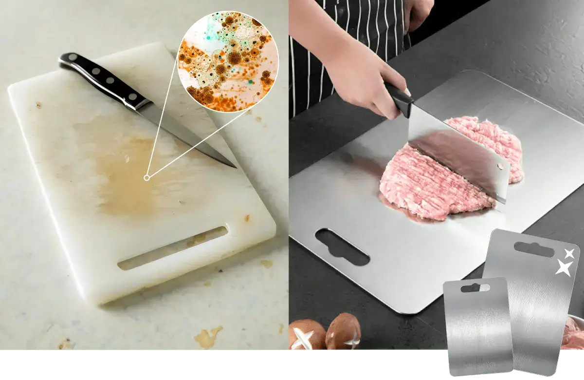 Gewone snijplank versus cutium
